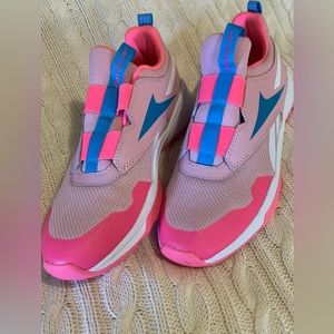Pink and blue Reebok’s